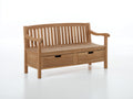 Panche da giardino - Legno - 130 x 60 x 90 cm - Marrone naturale - Stile classico
