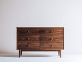 Cassettiera - legno di noce - 135 x 45 x 85 cm - noce - stile moderno di metà secolo
