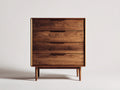 Cassettiera - legno di noce - 84 x 42 x 102 cm - noce - stile moderno di metà secolo