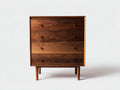 Cassettiera - legno di noce - 86 x 43 x 104 cm - noce - stile moderno di metà secolo