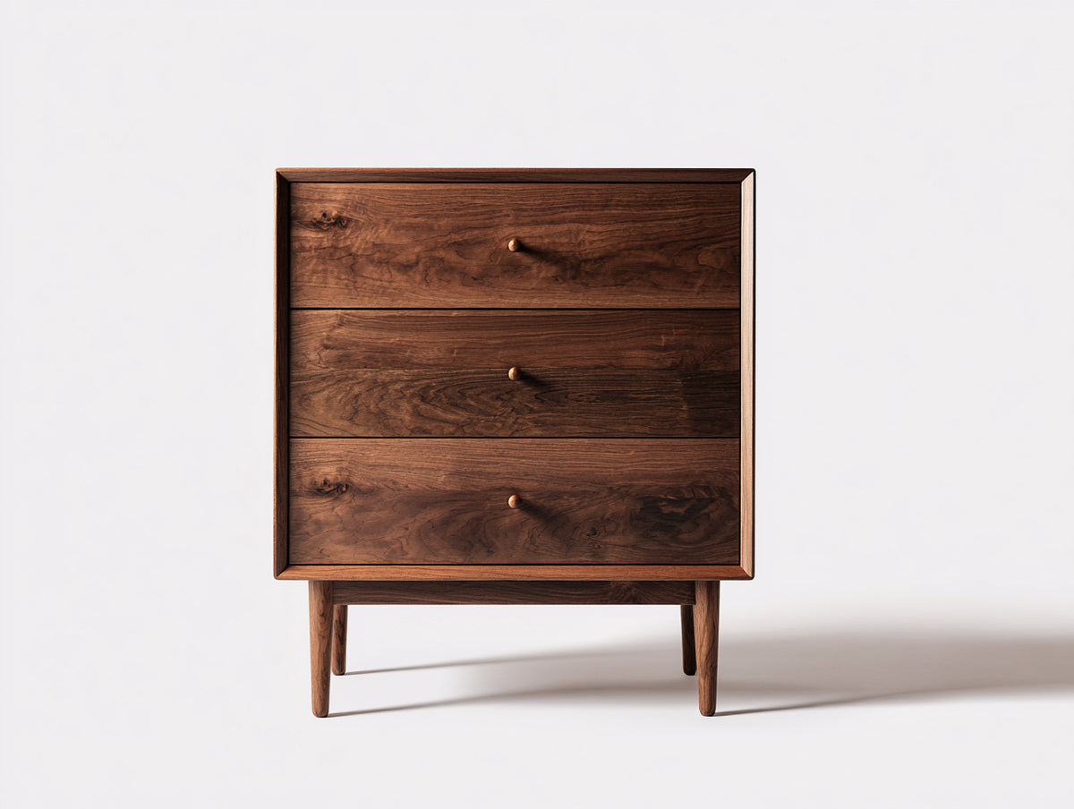Cassettiera - legno di noce - 82 x 42 x 90 cm - noce - stile moderno di metà secolo