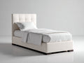 Letto singolo-Tessuto-210x100x110 cm-Bianco-Stile moderno