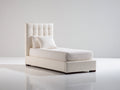 Letto singolo-Tessuto-205x100x115 cm-Beige-Stile moderno