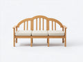 Panche da giardino - Legno-Tessuto - 160 x 65 x 95 cm - Marrone naturale-Beige - Stile classico