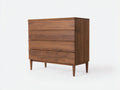 Cassettiera - legno di noce - 90 x 45 x 105 cm - noce - stile moderno di metà secolo